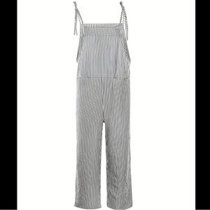 Striped Wide Leg Jumpsuit